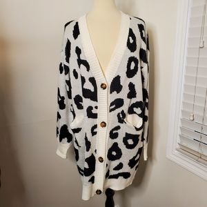 Animal Print Cardigan